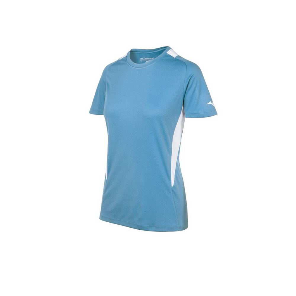 Damske Dresy Mizuno Crew Neck Softball Svetlo Modre/Biele Vypredaj YJKN16294